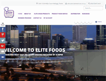 Tablet Screenshot of elitefoods.com.au